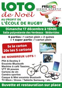 Loto De Noël. Le dimanche 17 décembre 2017 à Bédarrides. Vaucluse.  15H00